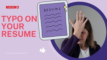 Have A Resume Typo? Don’t Panic