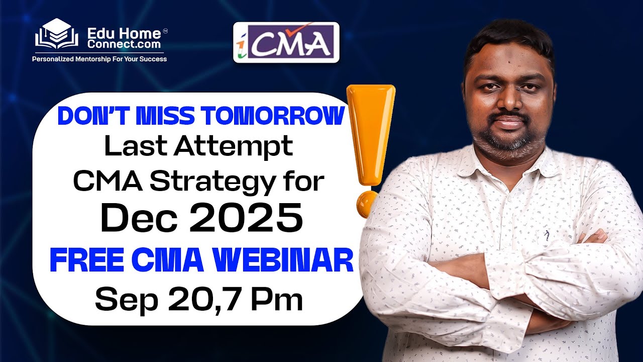 LAST ATTEMPT ALERT! CMA Dec 2025 Strategy Revealed 🚨 | Don’t Miss ...