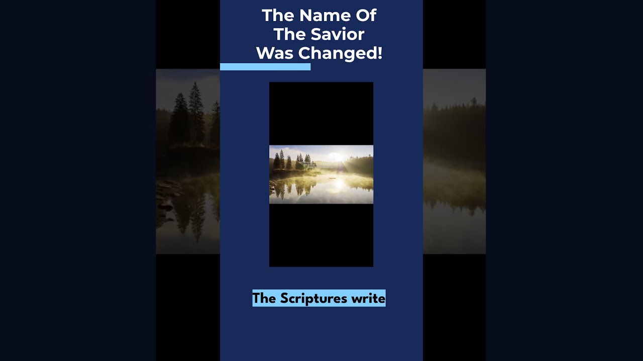The Name Of Savior Was Changed Yahuah Yahusha Promotethetruth