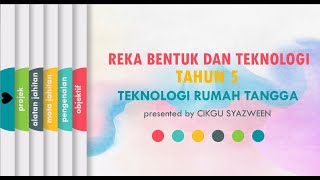 RBT TAHUN 5 | TEKNOLOGI RUMAH TANGGA