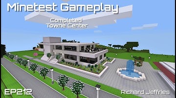 Minetest Gameplay EP212 Completed Towne Center Building