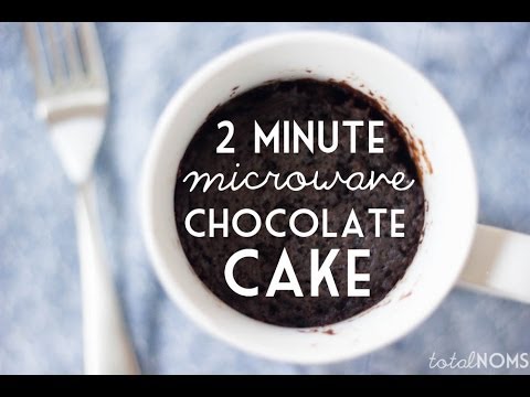 2 Minute Microwave Chocolate Cake | Easy Dessert | Total Noms - YouTube