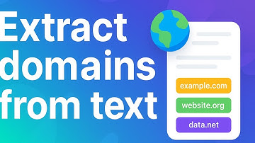 Extract Domains from Text Online for FREE