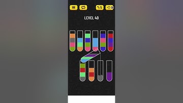 2022! Water Sort Level 40 Walkthrough Solution Android/iOS