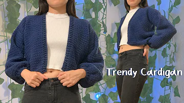 Trendy Crochet Cardigan Tutorial