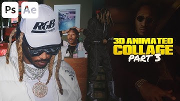 Create a 3D ANIMATED collage ( NITETIVE ) Style | After Effects Tutorial PT.3