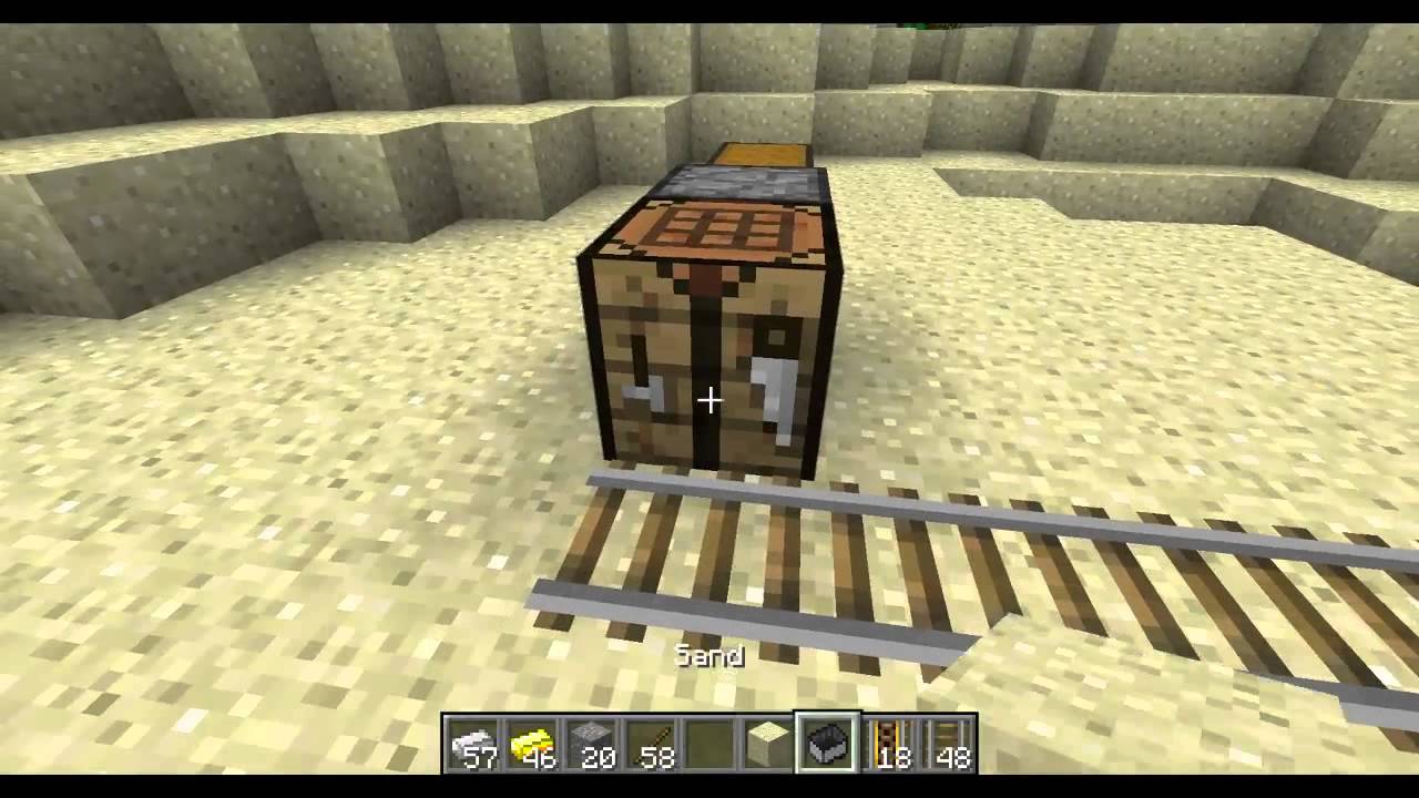 Minecraft Crafting Rails And Powered Rails Youtube