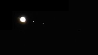 Jupiter's 4 Main Satellites Positioned in Straight Line - October 3rd, 2020 by FlorinSutu 308 views 3 years ago 14 seconds