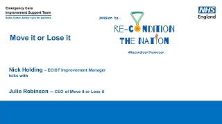 ECIST Bitesize Podcast Series - Move it or Lose it, and the Reconditioning Games screenshot 2