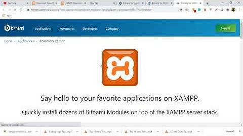 PostgreSQL WITH LARAVEL -002- Installing Xampp