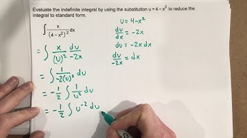 Use substitution to evaluate an indefinite integral with the power rule