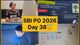 SBI PO Day 38/90✅||IBPS Clerk mock score🧿👍 #studymotivation #studyvlog #studywithme #sbipo2026