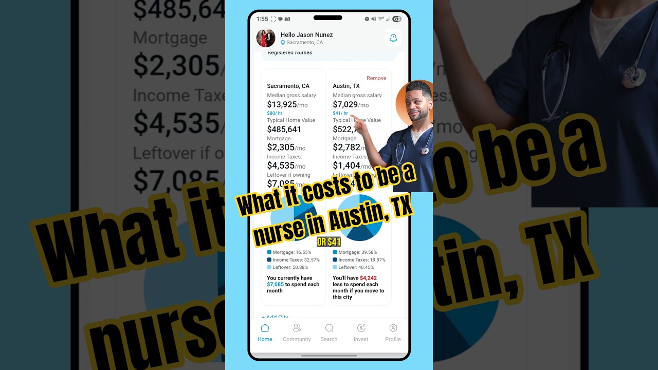 Is being a NURSE in Austin, TX worth it? #registerednurse #nurse #mapmypay #nursestoriches #shorts