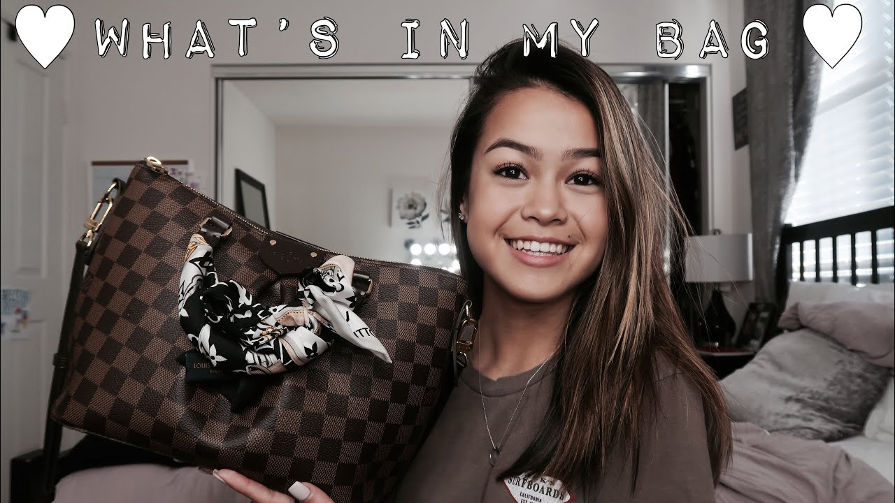 what's in my bag! louis vuitton siena pm 🖤 