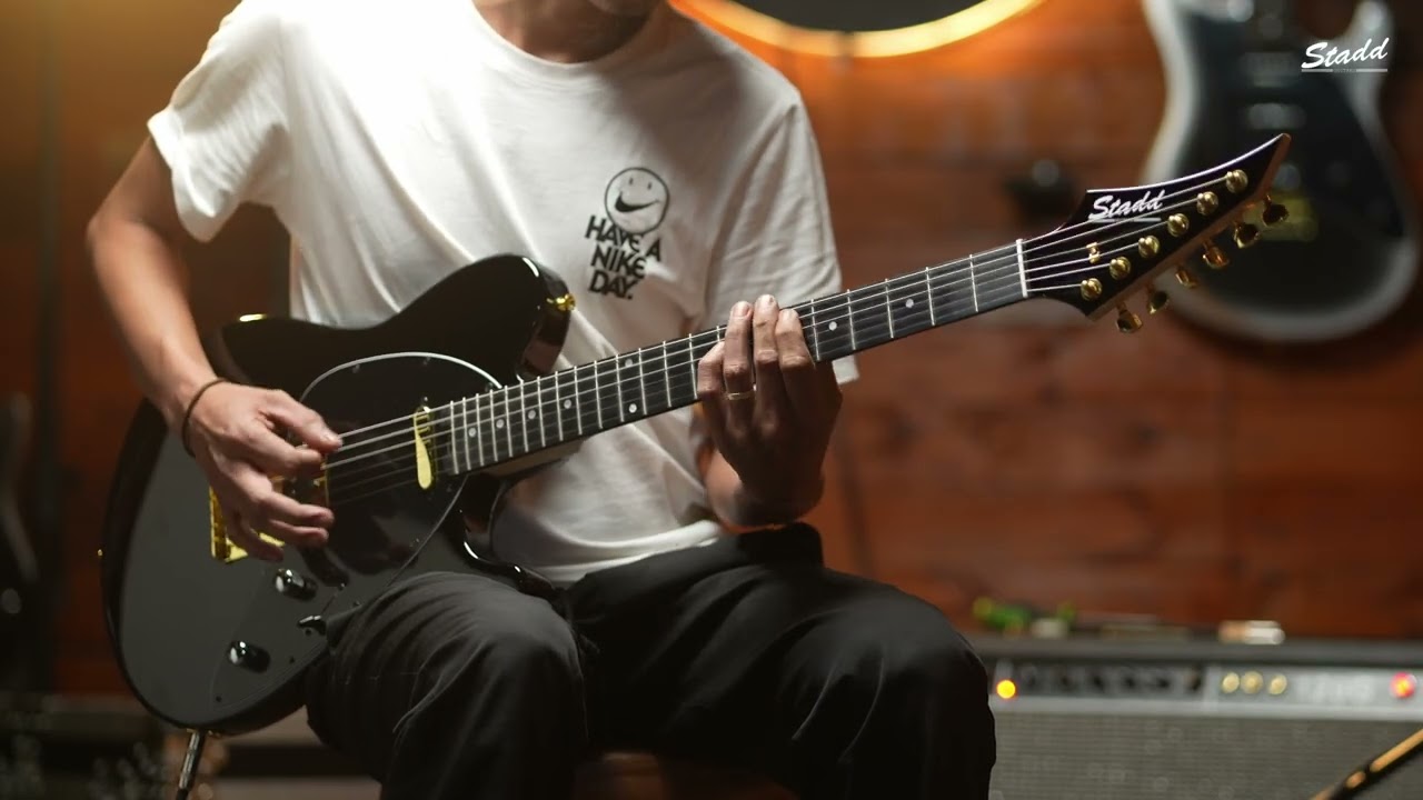 Stadd Rebel Telecaster Electric Guitar Demo (Black)