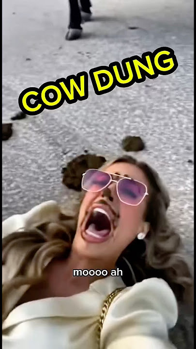 Gadis Kaya Keluar dari Ferrari di Peternakan dan Terpeleset ke Tumpukan Kotoran Sapi 💩🤣 #CelanaPendek #Karma #Gagal