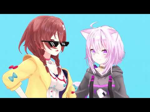 【MMD】I LUV IT【戌神ころね & 猫又おかゆ】