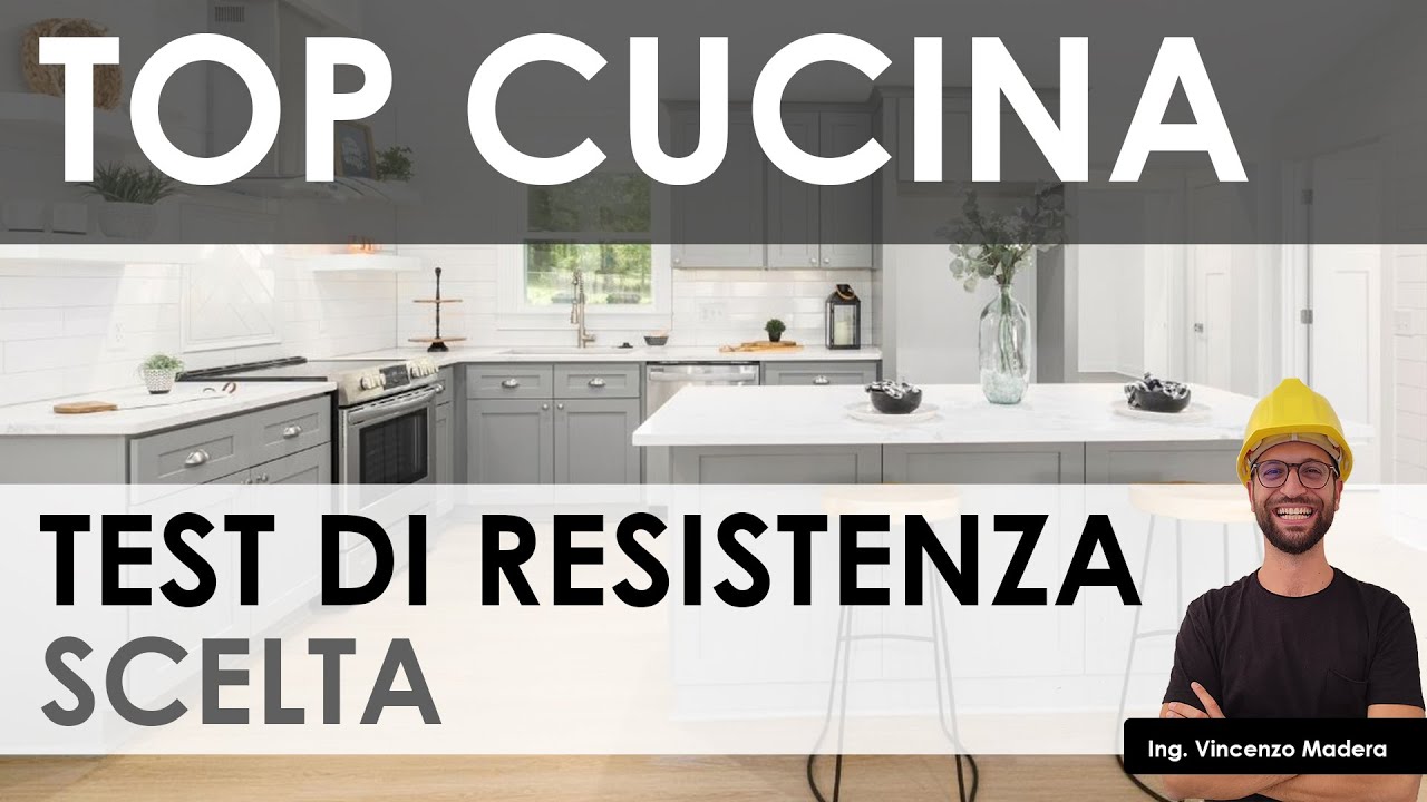 Top cucina: confronto tra laminato, HPL, gres e quarzo. Stress test