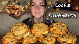 VIRAL COOKIE CROISSANT MUKBANG! (Vegan) (No Talking)