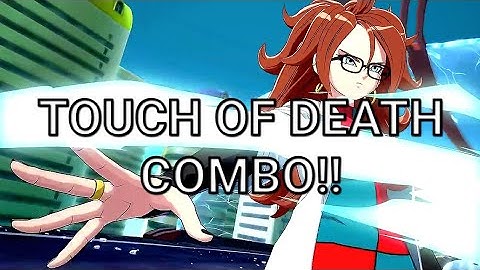 Android 21 (Lab Coat) Solo Touch of Death Combo! Dragonball FighterZ