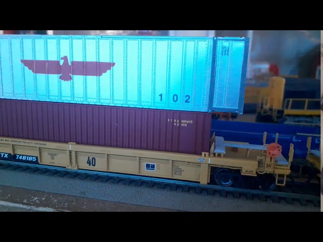 Walthers Échelle H0 Thrall 5-Unit Rebuilt 40' Well Car Trailer-Train Dttx
