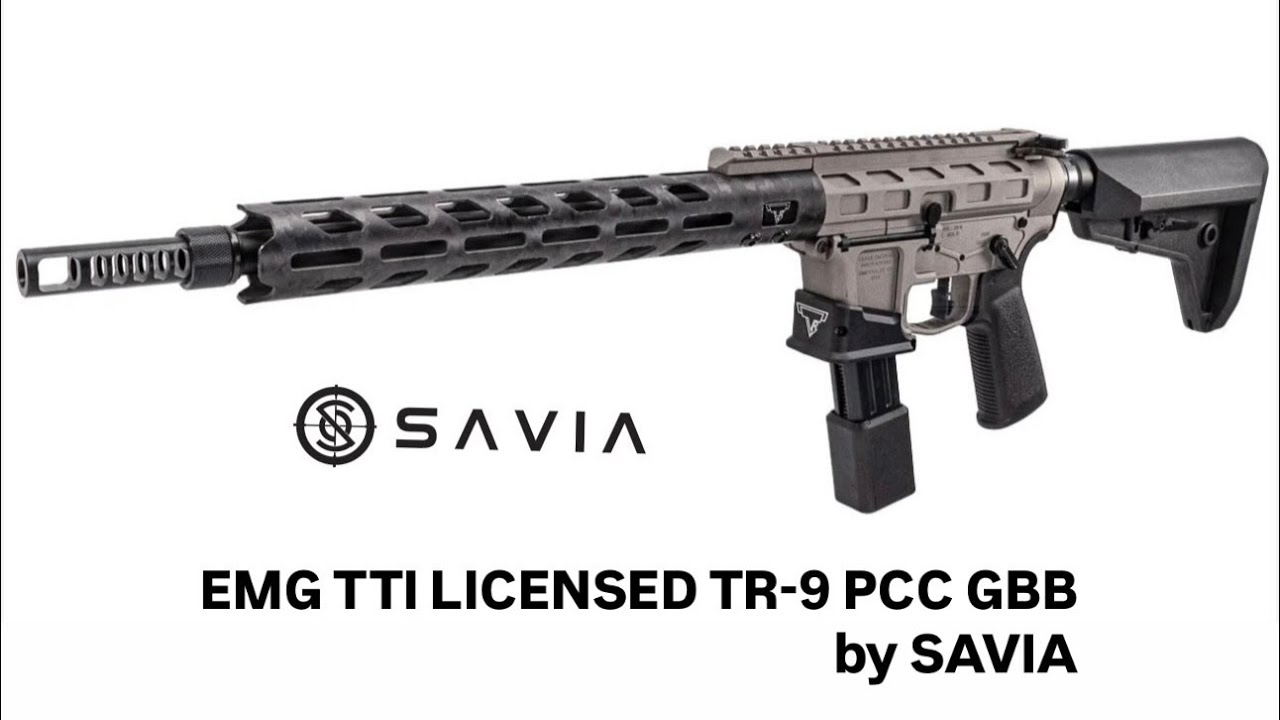 最新PCC性價比之選 SAVIA EMG TTI LICENSED TR-9 GBB AIRSOFT