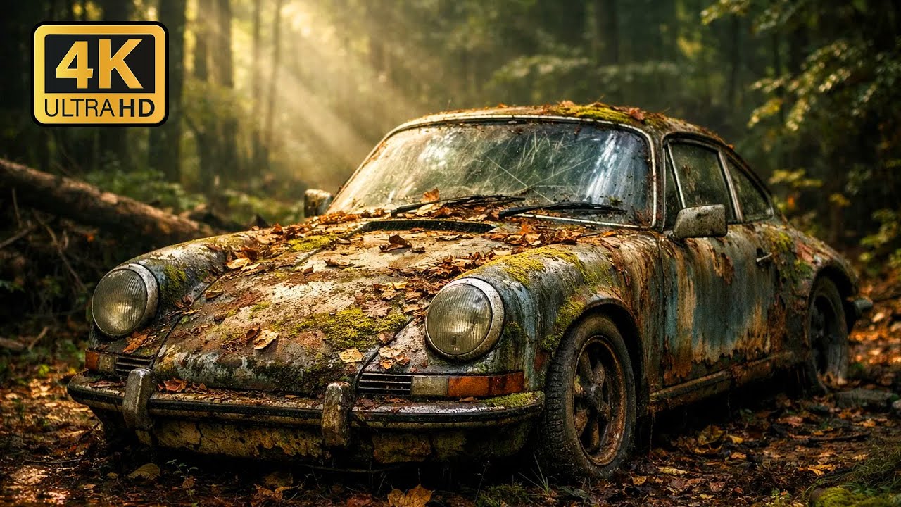 ASMR Car Restoration Full Rebuild of Porsche 911 Classic 1973 from Abandoned Condition