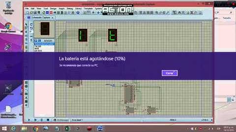 simulacion de display 7seg. en proteus