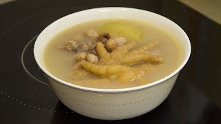 Hairy Gourd with Chicken Feet Soup