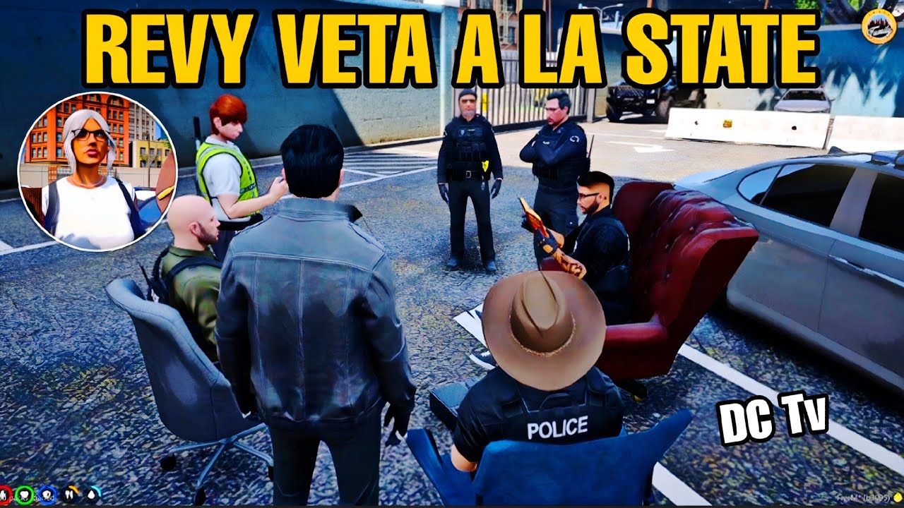 REVY VETA a FREDDY y la STATE, Freddy Manda a Pacheco a la Comisaria Revy lo Saca | Family Rp 