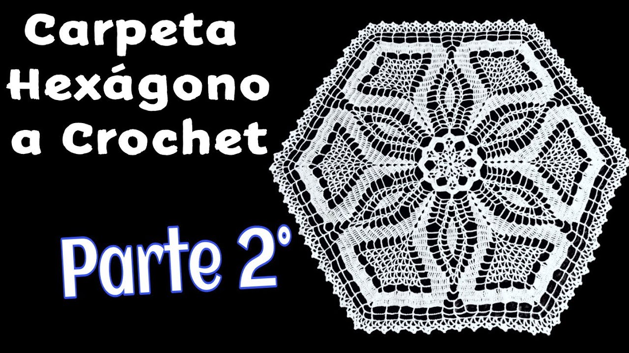 Carpeta Hexágono a Crochet. Parte 2° (70 Centímetros)