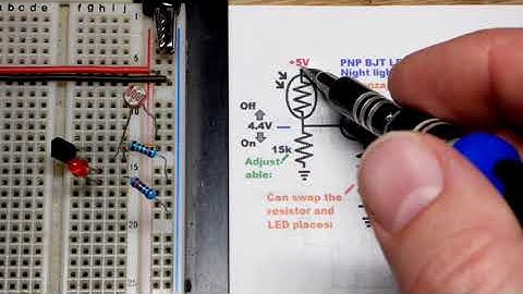 LDR and PNP BJT based LED Turns On when it is Dark using Bipolar Junction Transistor circuit