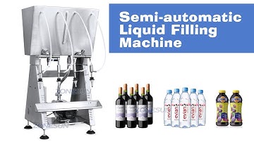 ZONESUN ZS-RWGFP4 Siphon 4 Heads Bottles Gravity Overflow Liquid Filling Machines With Feeding Pump