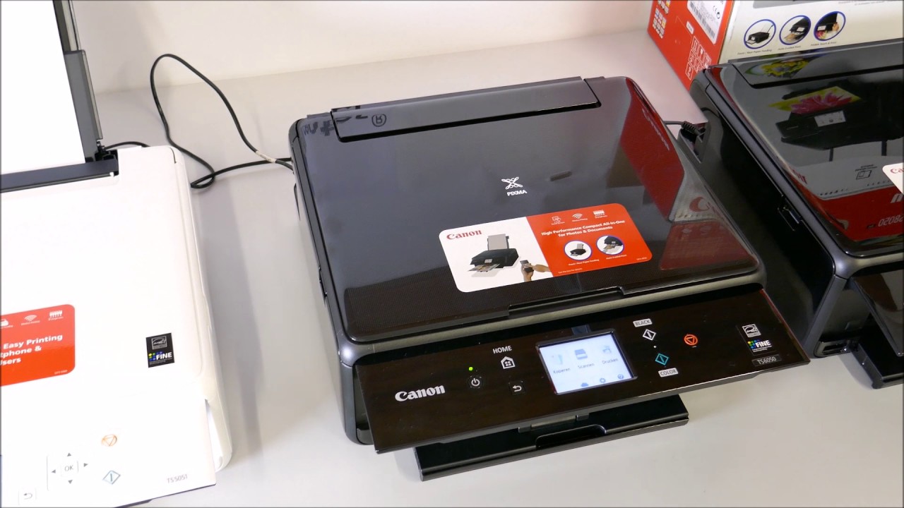 Vergleich von Canon Pixma TS 5051, TS 6050 und TS 8050 Multifunktionsdrucker - YouTube