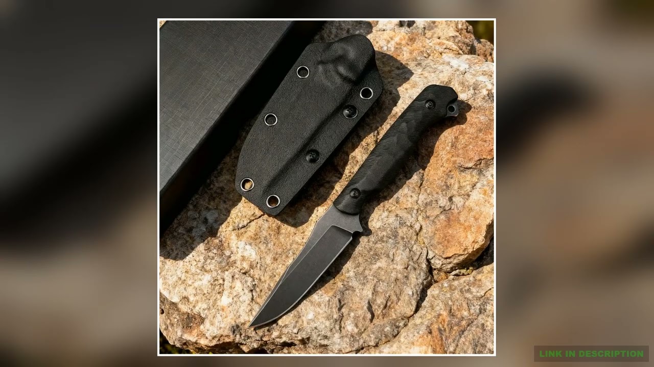 Secret straightbladed G10 handle outdoor EDC tactical hunting knife for camping hiking and