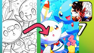 Color Fan - HAPPY FLUFFY DRAWING/COLOR Gameplay Walkthrough Part.7 (Android, iOS) screenshot 2