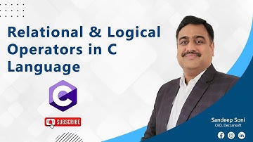 Relational and Logical Operators in C Language - C language Training
