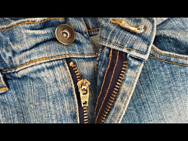 dinosaurus røre ved Kort levetid How to fix broken zipper in jeans - YouTube