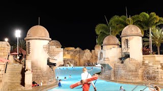 Disney&#39;s Caribbean Beach Resort 2023 Night Tour &amp; Walkthrough in 4K | Walt Disney World June 2023