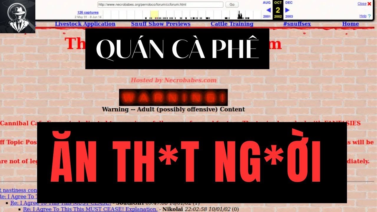 Kinh hoàng trang web dành cho những kẻ ăn th*t đồng loại 