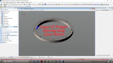 Create 3D Flanged Drawing using Micro Station
