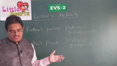 CLASS 2 LESSON 4 EVS MY FAMILY ONLINE VIDEO
