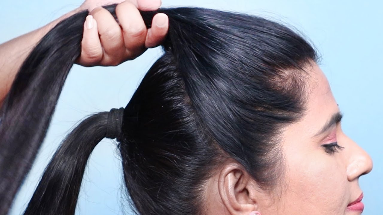 Double ponytail trick! Yes yes! #ponytail #hair #hairstyle #tip #trick  #full | Ponytail trick, Double ponytail, Full ponytail