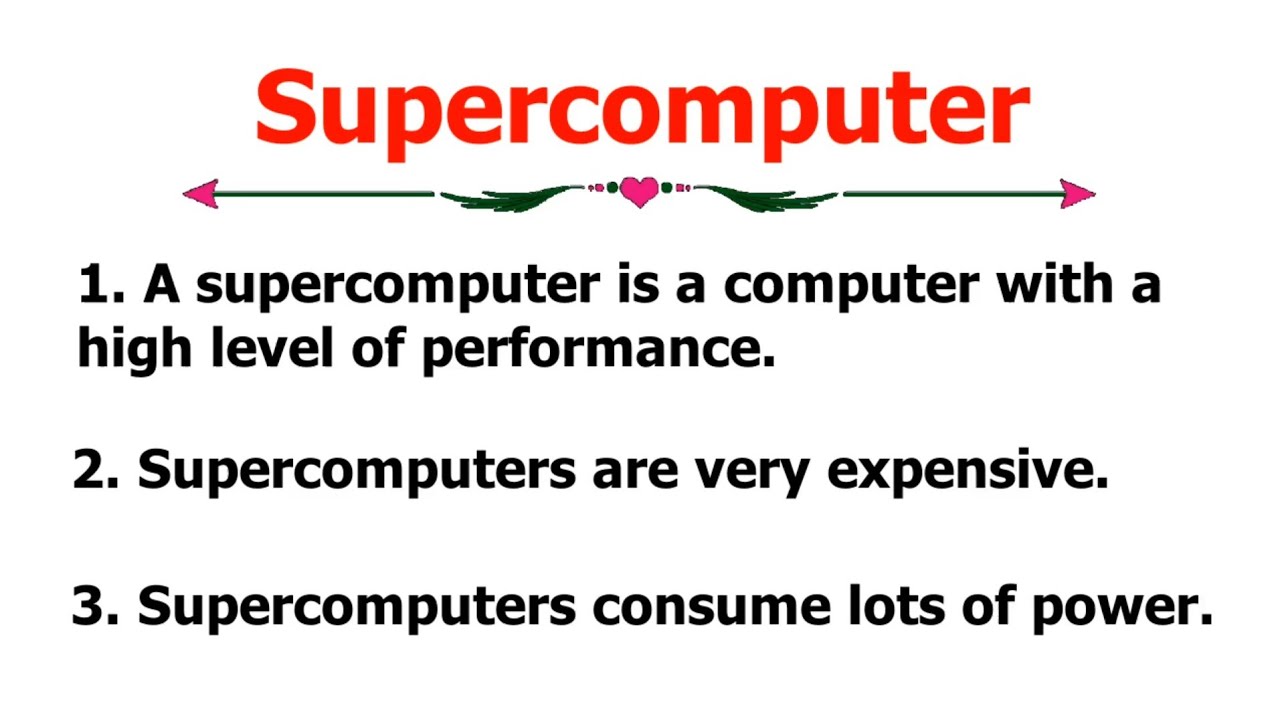 assignment on super computer