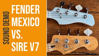 Fender Jazz Bass Player Series VS. Sire Marcus Miller V7