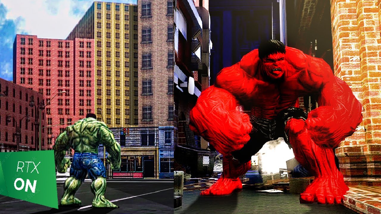 Marvel's Hulk Graphics Mod for Incredible Hulk - RED HULK Ray Tracing ...