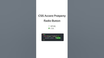 CSS  : Accent Color Property | CSS Tricks | CSS Tips | #html #css #javascript #coding #shorts