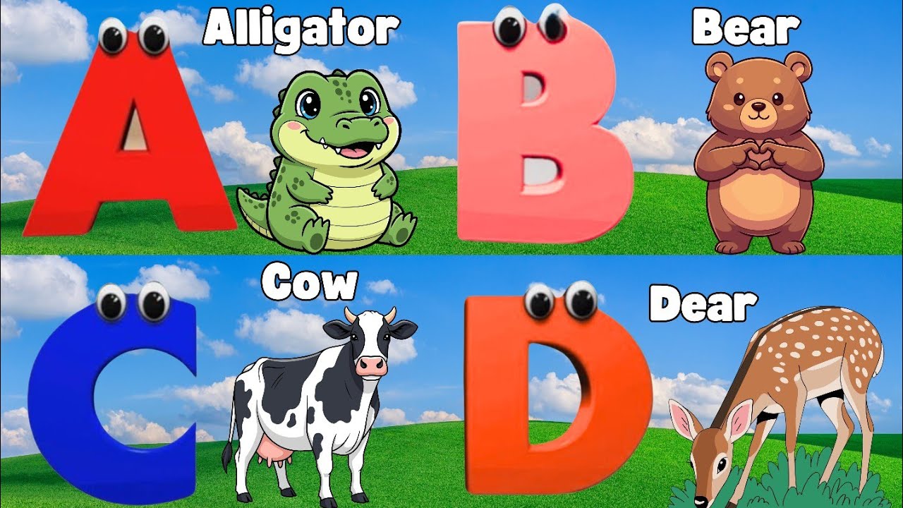 Phonics Animals Song | Learn ABC Alphabet with Animals for Kids | A For Alligator 