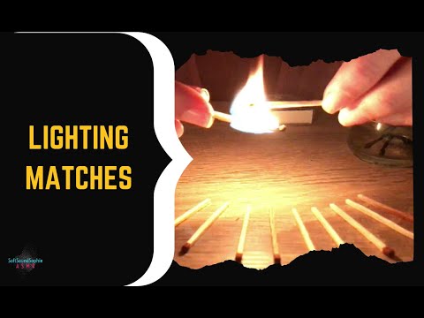 ASMR | Lighting matches and fizzling in water / ASMR | Prižiganje in ugašanje vžigalic