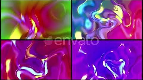 4k Colorful Fluid Gradients | Motion Graphics - Envato elements